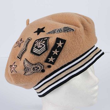 Lanas women's beret camel