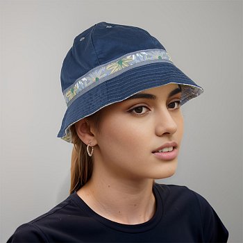 Summer flowered hat 240742HH blue 56
