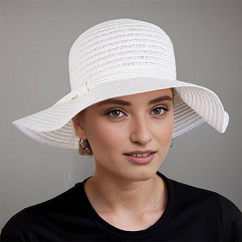 Women's summer hat 23187 white