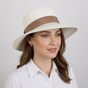 Women's Panama hat 21215 hazelnut
