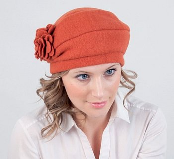 Oklarie wool beret rusty