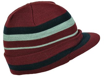 Knitted hat 2009133H burgundy