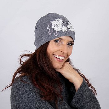 Women's hat MalvaC light grey