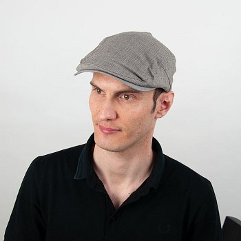 Cotton flat cap 223331HH taupe 58