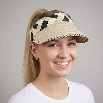 Straw hat 21202HA black