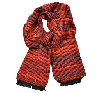 Women's winter scarf 214481 Orange