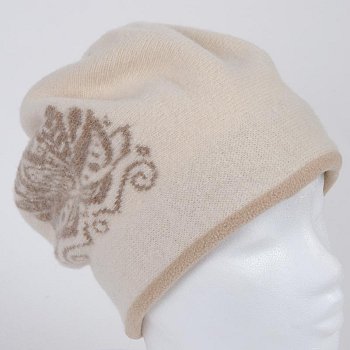 Women's cap Fibonio beige