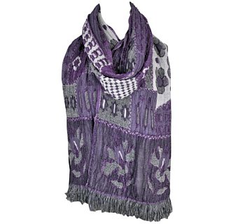 Women's winter scarf 211075 purple