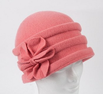 Women's wool hat Jola salmon