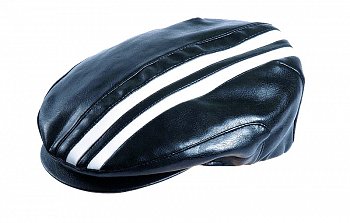 Men's leather flat cap 3168-5-4353