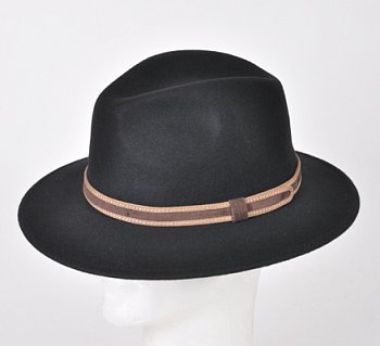 Men's wool hat 15955 black 61