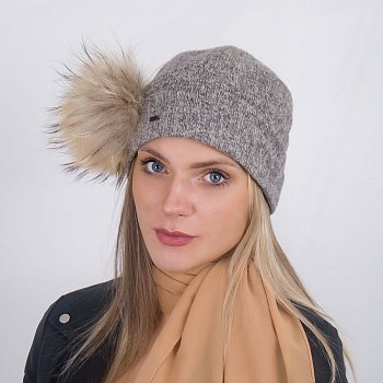 Women's cap Aszka beige