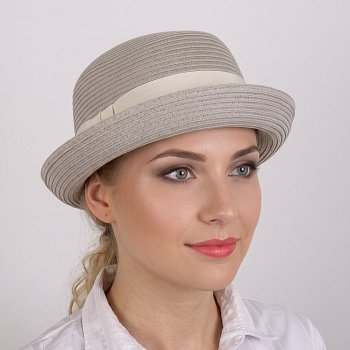 Women's summer hat 23157 gray