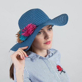 Women's hat 16322HA blue