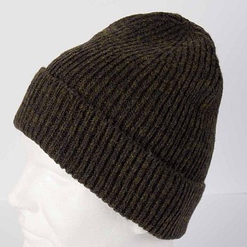 Ribbed knit hat 238331HC khaki