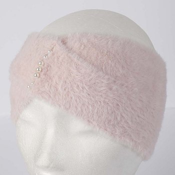 Faux fur headband 237762HE grey