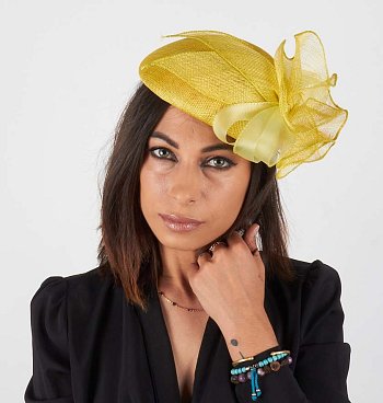 Fascinator 13272 yellow
