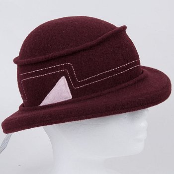 Osamba women's wool hat burgundy