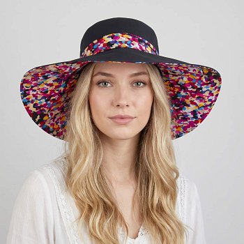 Women's summer hat 126202HH black 58