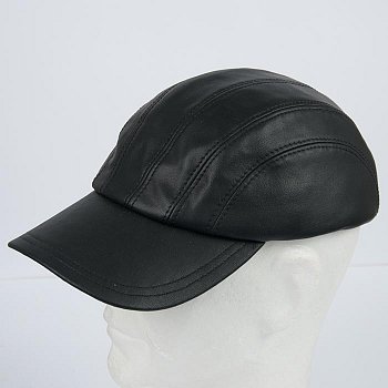 Men's leatherette cap 6318-89-0-5068