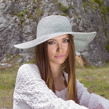 Women's summer hat 15582HA green