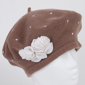 Lilita Beret Brown