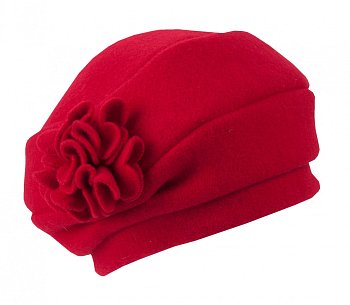 Oklarie wool beret Red