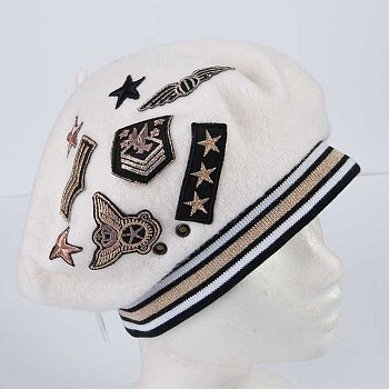 Lanas women's beret white