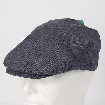 Linen flat cap 215561HH blue 58