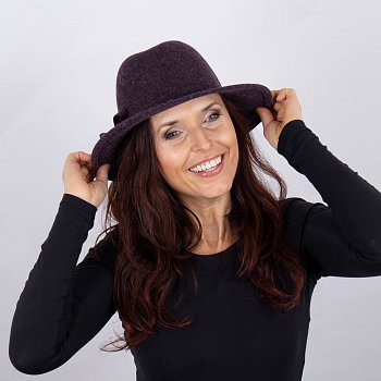 Women's felt hat 21959 lilac