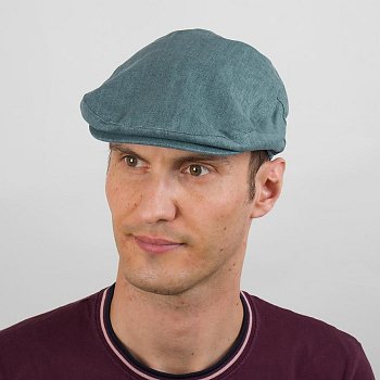 Linen flat cap 215561HH 