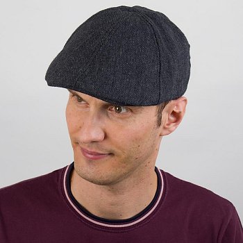 Woolen flat cap 237711HH grey 56