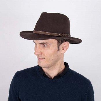 Brown men's hat 21899