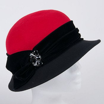 Women's hat 19848 Red