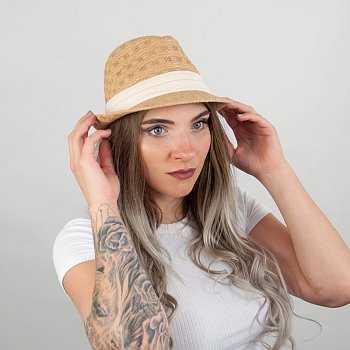 Women's straw hat 4850HA beige 58