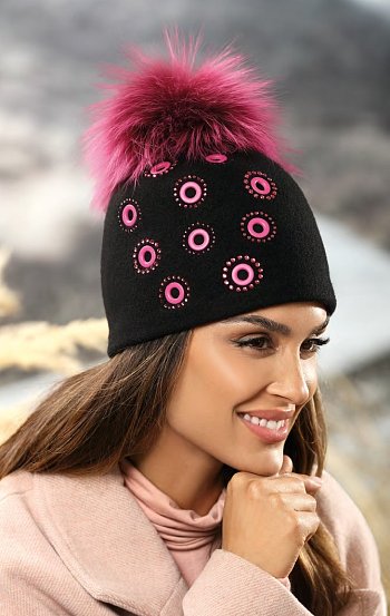 Kialasis women's winter hat black 2