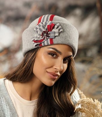 Women's winter hat Kersos grey
