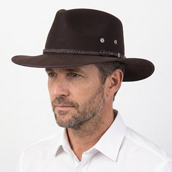 Traveller felt hat 26962 brown 58