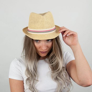 Women's summer hat 15066 beige 57