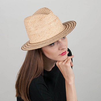 Women's straw hat 19122-ladies natural 57