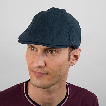 Linen flat cap 206411HH 