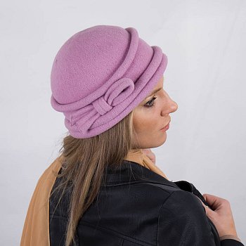 Fabiana women's wool hat old pink