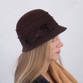 Women's felt hat 15895 brown 56