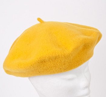 Women's beret Flora 11 yellow