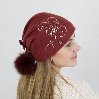 Joanna women's wool hat Brown