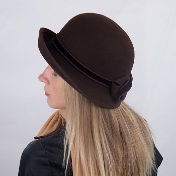 Women's hat 18851 Brown