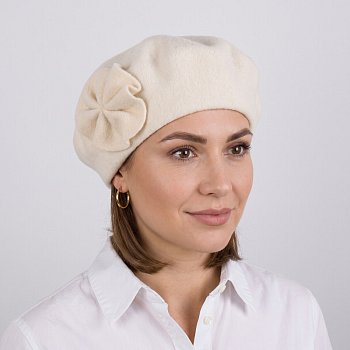 Formelie wool beret cream