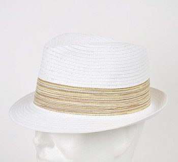 Men's summer hat 15149 white 61