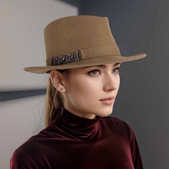 Women's hat 21937 beige