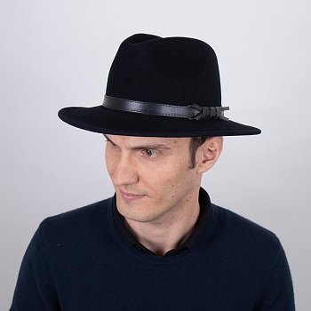 Men's hat 21888 black 56